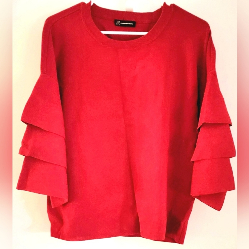 International Concepts Tiered-Sleeve Sweater